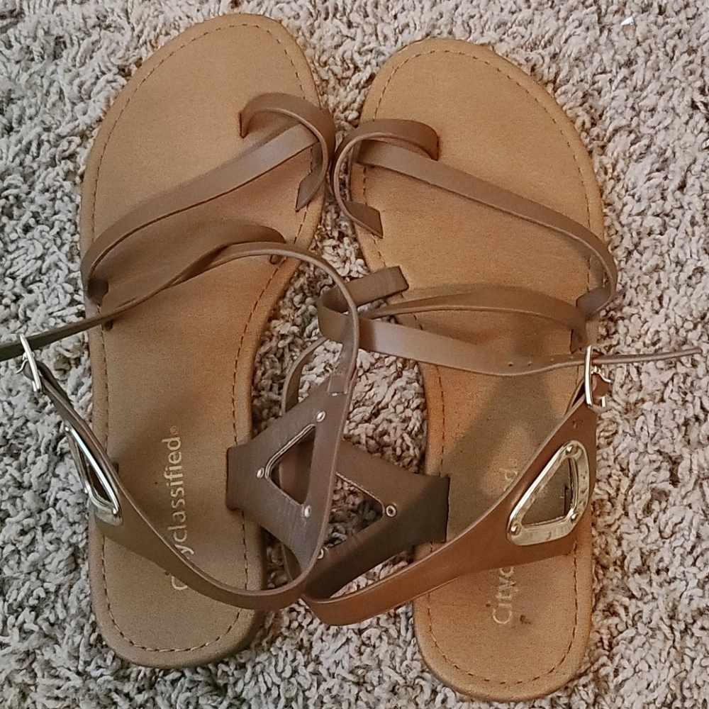 Tan sandals
